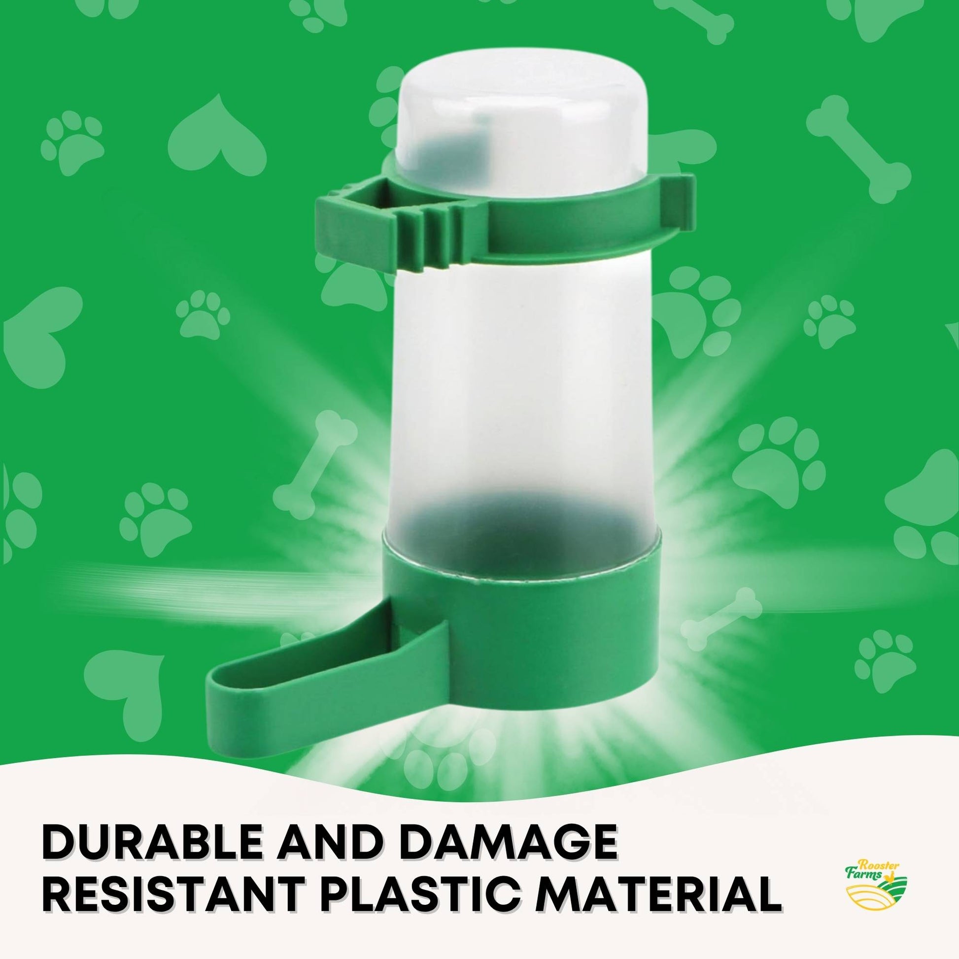 Rooster Farms 5x Bird Cage Water Dispenser Drinker for Pet Parrot Budgie Aviary