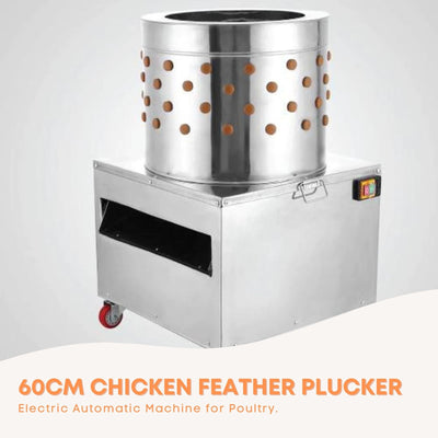 Rooster Farms 60cm Chicken Feather Plucker Electric Poultry Defeathering