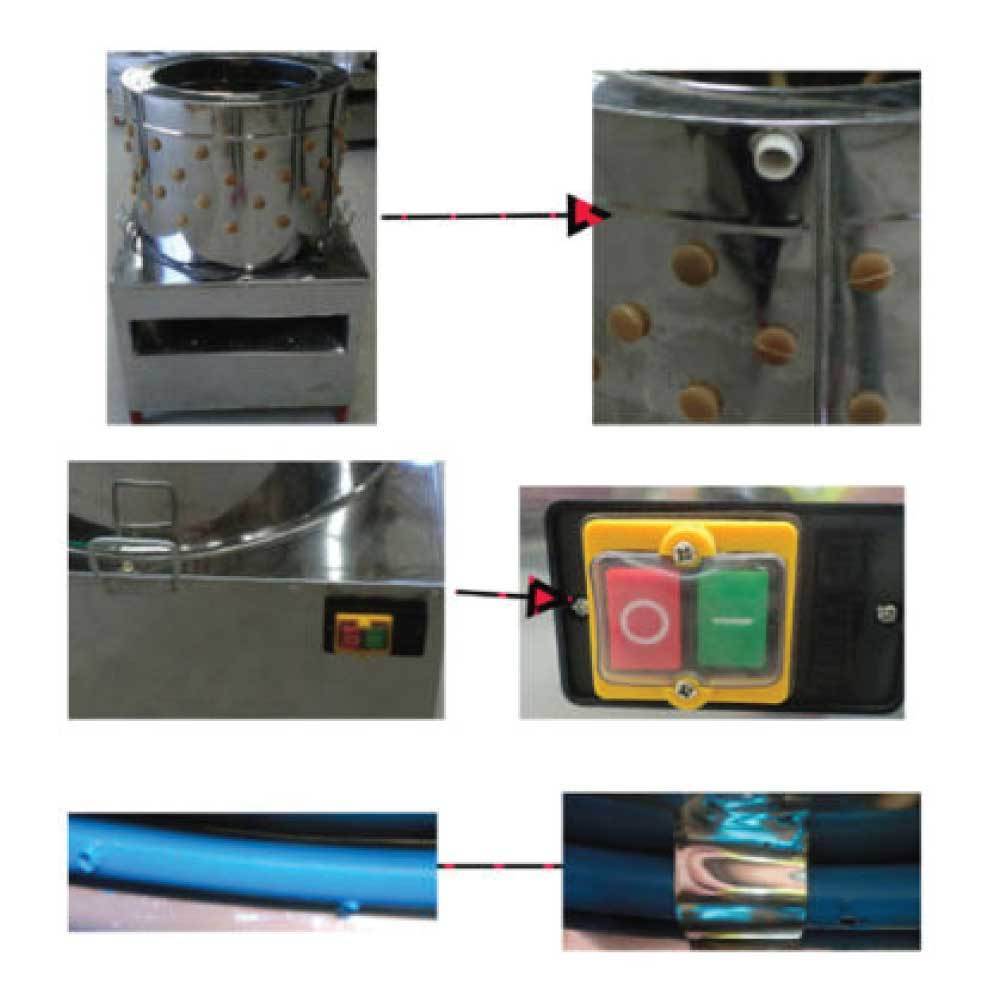 Rooster Farms 60cm Chicken Feather Plucker Electric Poultry Defeathering Machine