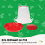 Rooster Farms 9Kg Automatic Chicken Feeder - Poultry Hen Feeding Seed Bucket