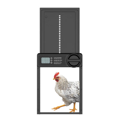 Rooster Farms Automatic Chicken Coop Door - Battery Timer Anti Pinch Safety