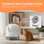 Rooster Farms Smart Cat Litter Box Automatic WiFi Self Cleaning Tray 68L