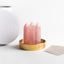 Rose Quartz Crystal Trio