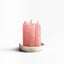 Rose Quartz Crystal Trio