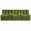 Artiss Set of 3 Sofa Modular Boneless Couches No Assembly Green