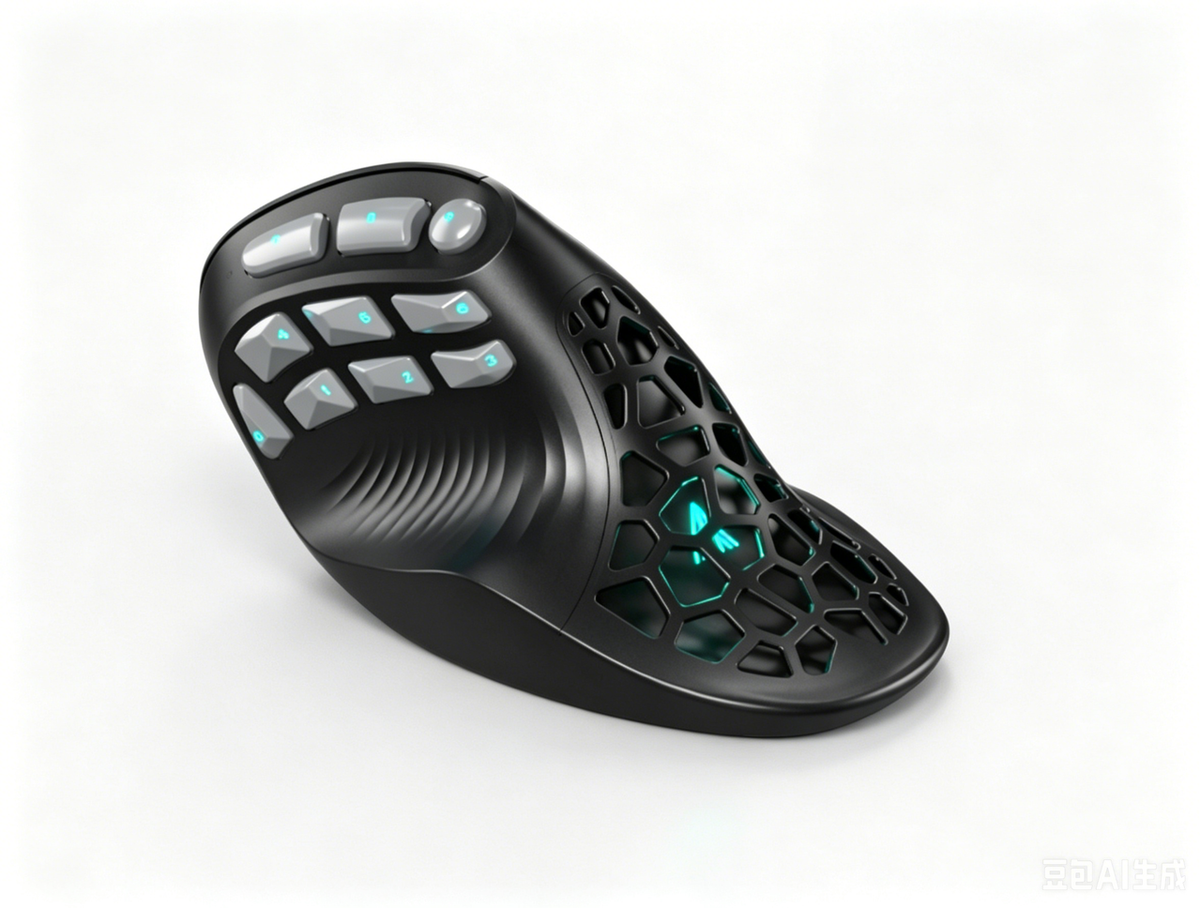 SOLAKAKA E9 Vertical MMO Gaming Mouse Tri-Mode 36000 DPI Ergonomic
