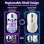 SOLAKAKA SM802 Pro Tri-Mode Gaming Mouse RGB 24000 DPI Hotswap