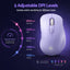 SOLAKAKA Silent Wireless Mouse Bluetooth 2.4GHz 4200 DPI 7 Buttons
