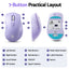 SOLAKAKA Silent Wireless Mouse Bluetooth 2.4GHz 4200 DPI 7 Buttons