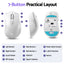 SOLAKAKA Silent Wireless Mouse Bluetooth 2.4GHz 4200 DPI 7 Buttons