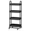 Artiss Storage Trolley Kitchen Cart 4 Tiers Black