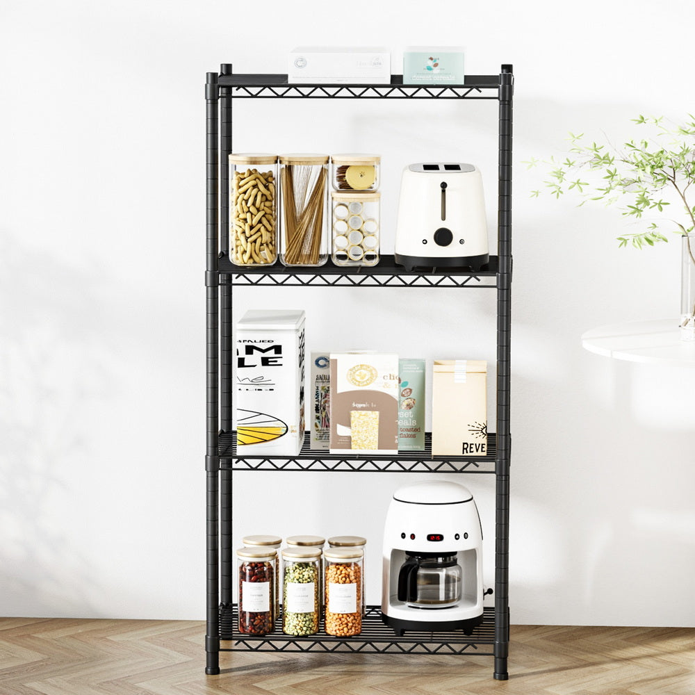 Artiss 4-Tier Shelving Unit Adjustable Garage Storage Shelves Kitchen Rack Steel