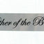 Sashes Hens Sash Party Bridal Silver/Black - Mother Of The Bride