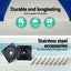 Seamanship 2X Folding Boat Seats with 2X Adjustable Pedestals 34–46cm Marine Swivel Low Back 13cm Padding White Blue