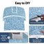 Seamanship EVA Foam Boat Flooring Decking Mat 240x90cm 6mm Blue Camo