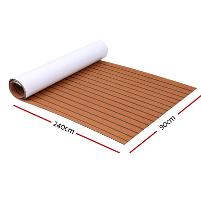 Seamanship EVA Foam Boat Flooring Decking Mat 240x90cm 6mm Brown
