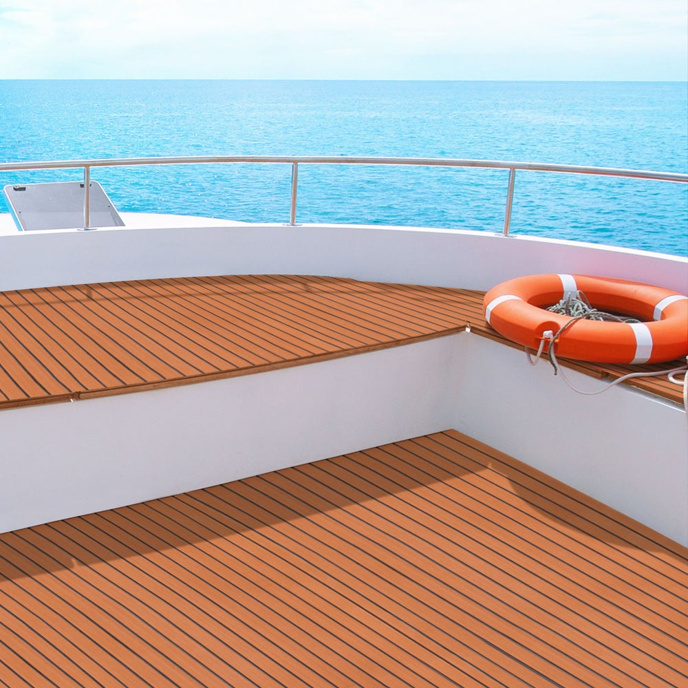 Seamanship EVA Foam Boat Flooring Decking Mat 240x90cm 6mm Brown