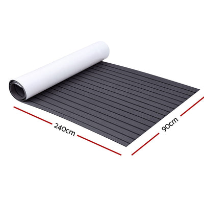 Seamanship EVA Foam Boat Flooring Decking Mat 240x90cm 6mm Dark Grey