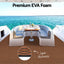 Seamanship EVA Foam Boat Flooring Decking Mat 240x90cm 6mm Diamond Brown