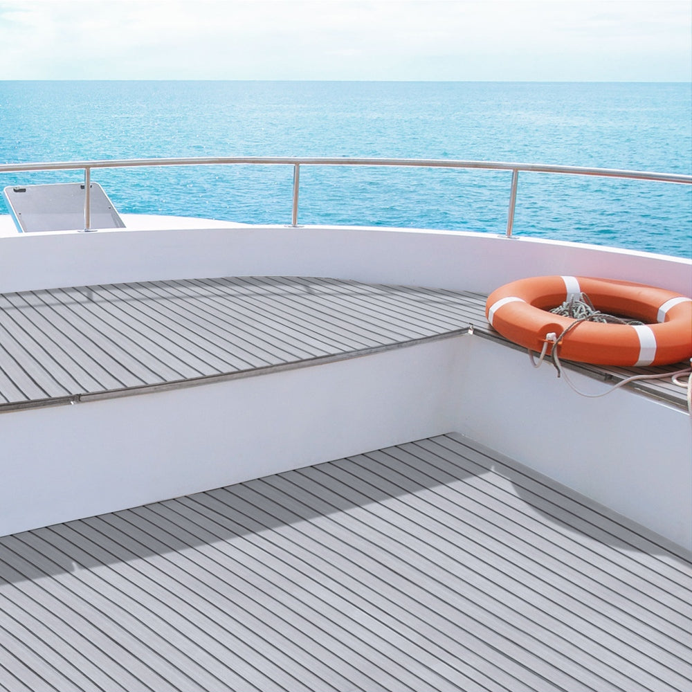 Seamanship EVA Foam Boat Flooring Decking Mat 240x90cm 6mm Light Grey