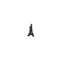 Silver Eiffel Tower Paris France Brooch Blazer Shirt Pin