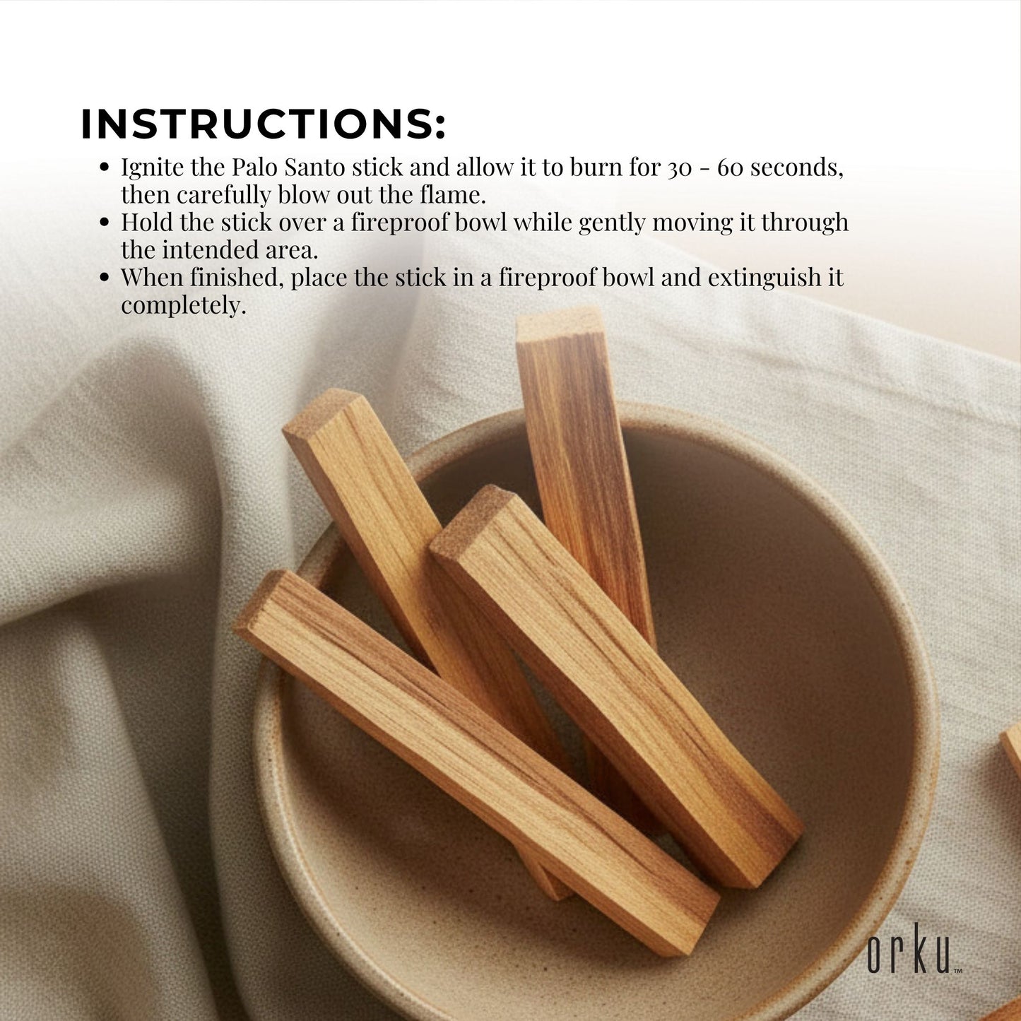 Orku 100g Palo Santo Holy Wood Incense Sticks