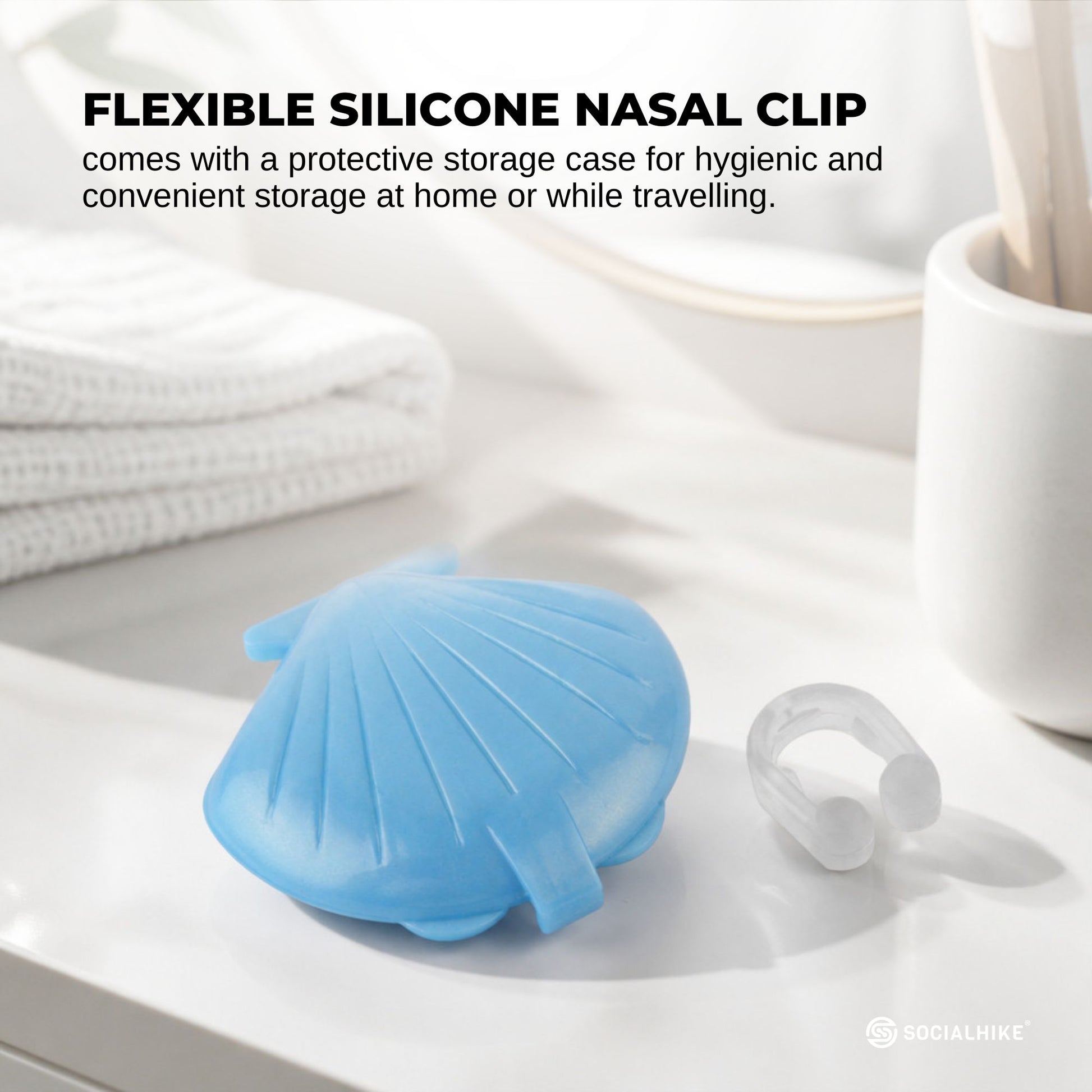 Social Hike 3x Anti Snoring Aid Nose Clips - Sleep + Breathing Device
