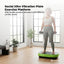 Social Hike 55cm Vibration Plate Machine Full Body Exercise Platform 200W Green