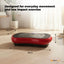 Social Hike 68cm Vibration Plate Machine Full Body Workout Platform Red