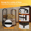 Social Hike Firewood Rack Stand and Fireplace Tool Set - Wood Log Holder