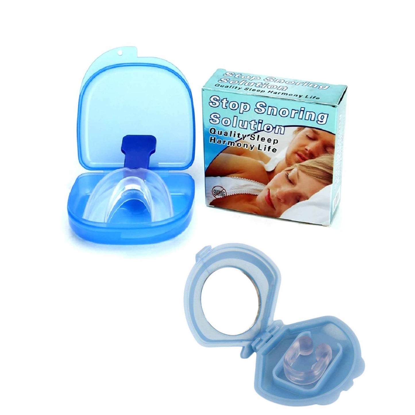 Social Hike Mouthguard + Nose Clip Anti Snoring Sleep Aid Breathing Device