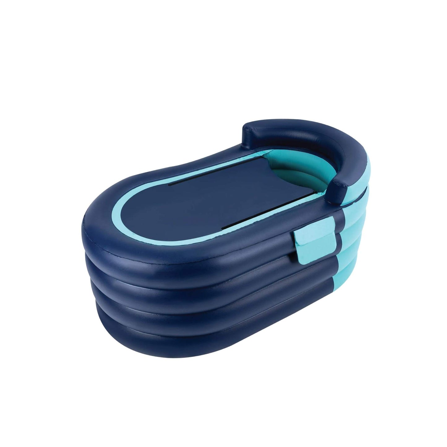Social Hike Portable Bathtub and Wireless Pump - Inflatable Adult Tub Blue
