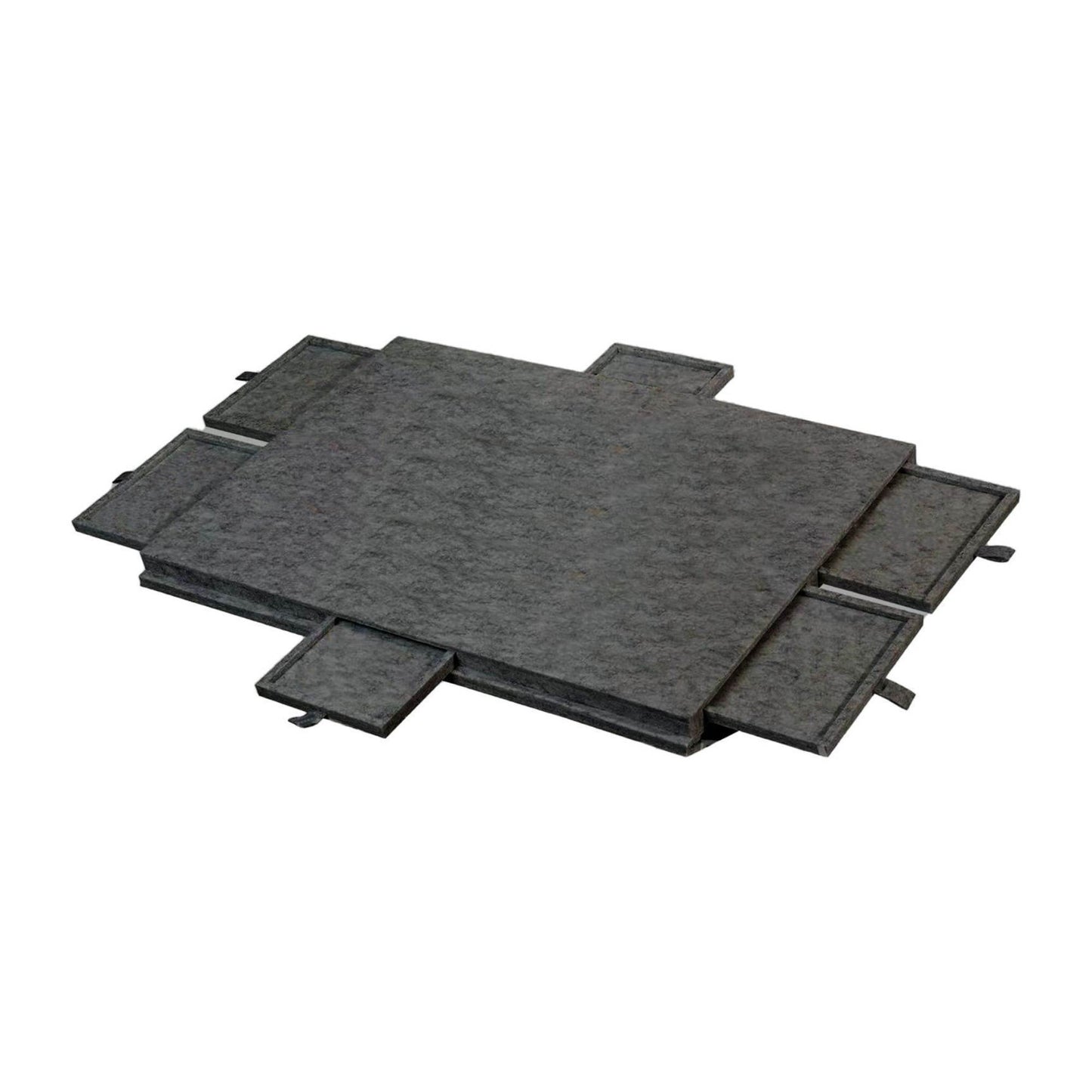 Social Hike Puzzle Board 1000 pcs - Felt Tilting Portable Cover + Drawers Grey