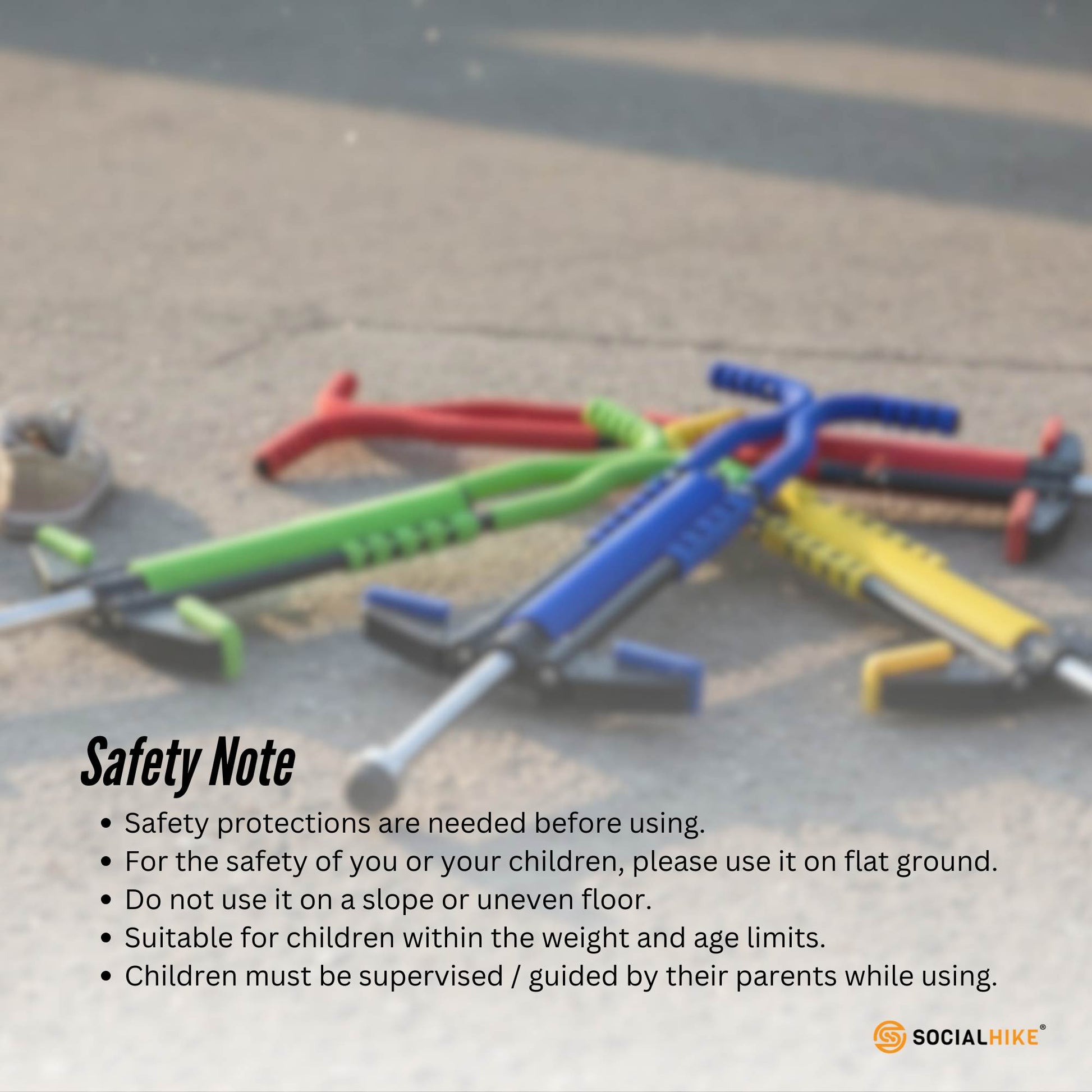 Social Hike Red Pogo Stick - Kids Jumping Jackhammer Exercise Hopper Toy
