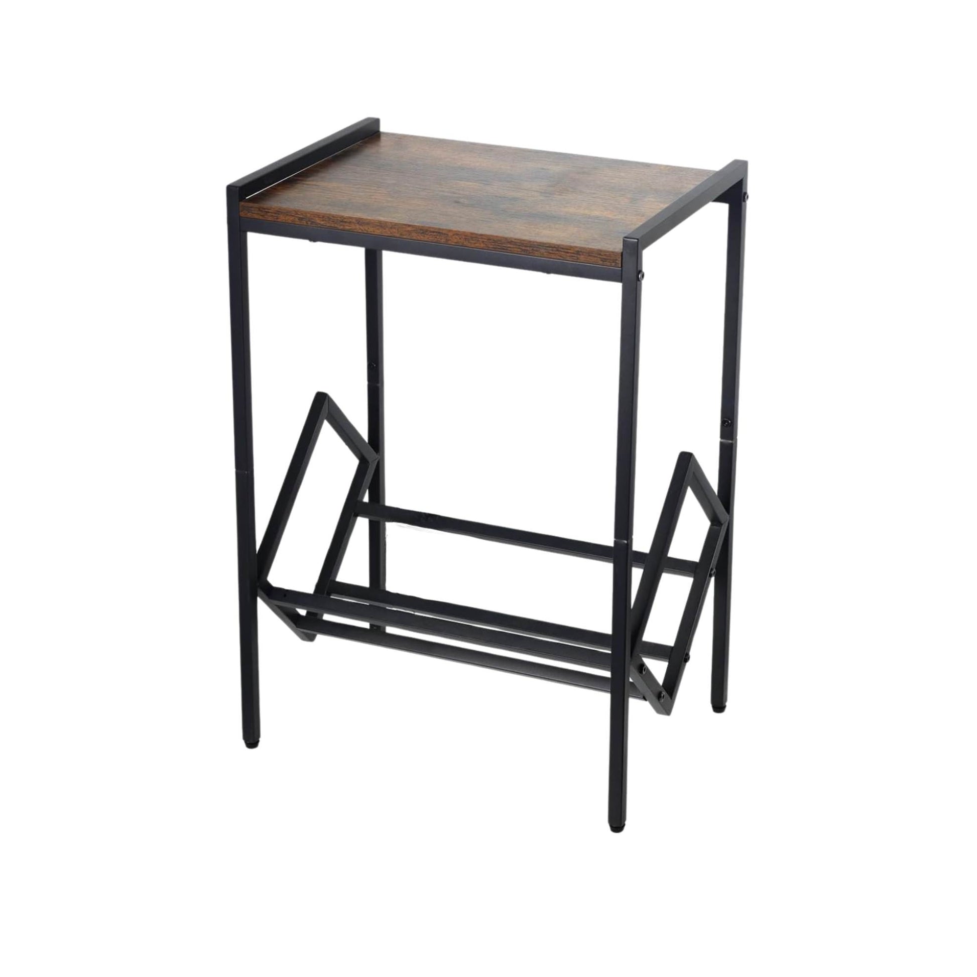 Social Hike Turntable Player Stand & Vinyl LP Record Album Storage - Black