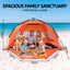 Weisshorn Beach Tent 3-4 Person Pop Up Sun Shade UPF 50 Automatic Outdoor Orange