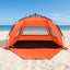 Weisshorn Beach Tent 3-4 Person Pop Up Sun Shade UPF 50 Automatic Outdoor Orange