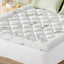 Giselle Bedding 5cm Pillowtop Mattress Topper 1000GSM Thick Soft Bamboo Cooling Pad for Back Pain Relief & Guest Bed, Washable Overfilled Cover with 45cm Deep Pocket King