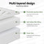 Giselle Bedding 5cm Pillowtop Mattress Topper 1000GSM Thick Soft Bamboo Cooling Pad for Back Pain Relief & Guest Bed, Washable Overfilled Cover with 45cm Deep Pocket Queen