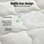 Giselle Bedding Pillowtop Mattress Topper 7.5cm Thick Bamboo Pad for Back Pain Relief Washable Skin-friendly Bed Protector with 45cm Deep Pocket Double