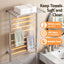 Devanti Electric Heated Towel Rail Rack 14 Bars Wall Mounted Clothes Dry Warmer