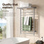 Devanti Electric Heated Towel Rail Rack 14 Bars Wall Mounted Clothes Dry Warmer