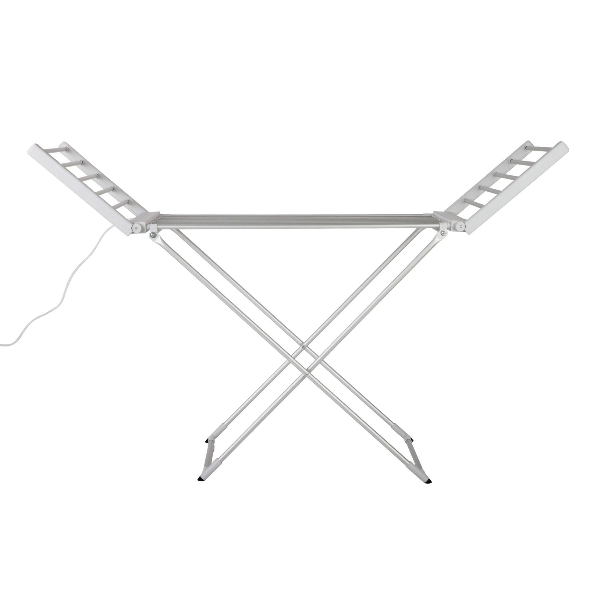 Devanti Electric Heated Towel Rail Rack 18 Bars Freestanding Clothes Dry Warmer