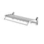 Towel Rail Rack Holder 4 Bars Wall Mounted Aluminium Foldable Hanging Hook