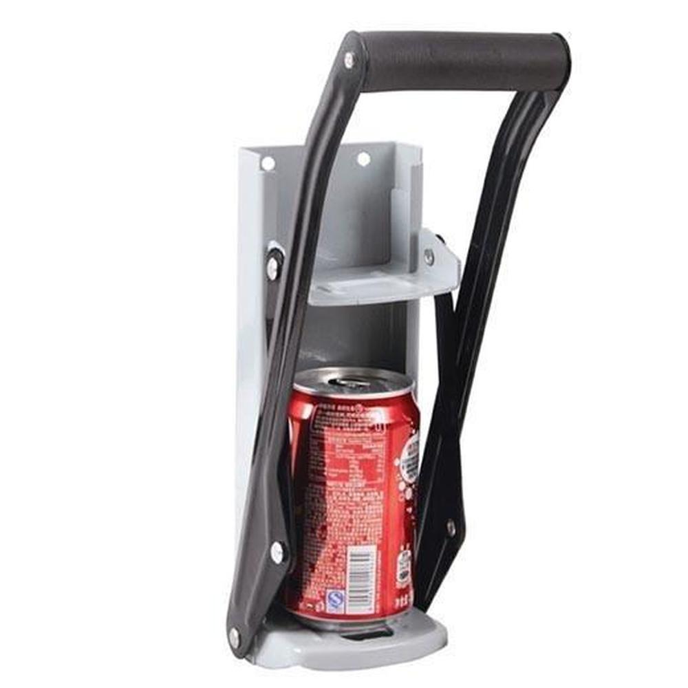 Tooleroo 2x Can Crusher 16oz Aluminium Beer Smasher Wall Mounted Opener