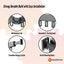 Tooleroo Clothes Drying Rack Tri-Fold Wall-Mount Space-Saving Laundry Hanger