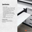 Tooleroo Computer Keyboard Tray Under Desk Clamp On Pull Out 65cm - White
