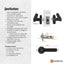 Tooleroo Digital Smart Door Lock Handle - 5in1 Keypad Home Entry Security System