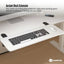 Tooleroo Folding Tray Desk Extender - Clamp-On Table Extension Shelf White
