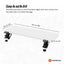 Tooleroo Folding Tray Desk Extender - Clamp-On Table Extension Shelf White